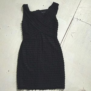 Black knee length cocktail dress